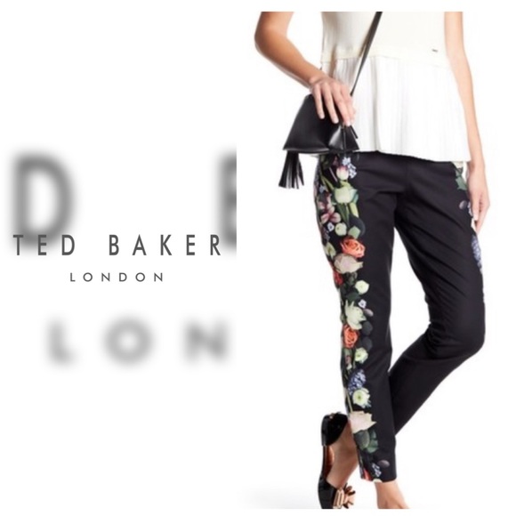 NWT Ted Baker London Kensington Floral Ankle Pants - Picture 5 of 12
